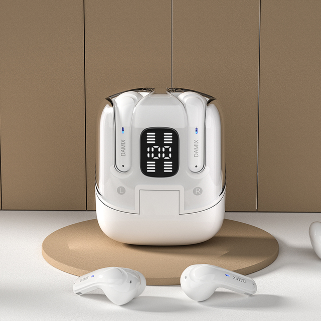 DX-16Mirroring Accessories Tws Earbud Touch Control Digital Display Headphones Stereo Waterproof Wireless Headsets Tws Earphones
