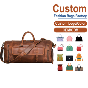 Bolsa de Lona de Cuero Crazy Horse Color Marrón Intenso |   Fabricación Personalizada OEM/ODM para Marcas de Estilo Vintage y Aire Libre - Product Image 1