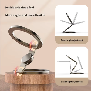 <span class=keywords><strong>Support</strong></span> de téléphone magnétique universel de poche conçu sur mesure, anneau de maintien pour <span class=keywords><strong>Magsafe</strong></span> pour iPhone 16, utilisation sur bureau - Product Image 5