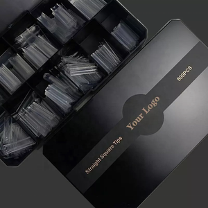 Boîte de Rangement XXL pour Capsules d'Ongles Marque Privée Personnalisée Numérotée en Plastique Transparent Noir Vide Rose - Product Image 4