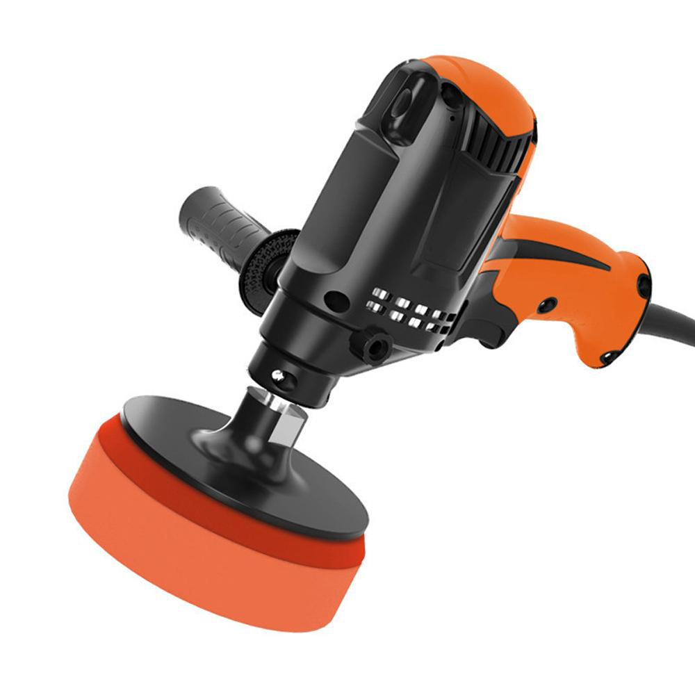 Профессиональная электрическая полировальная машина для автомобиля, 980 Вт, полировальная машина с шестью зубьями и регулируемой скоростью, электрическая полировальная машина для автомобиля, восковая машина