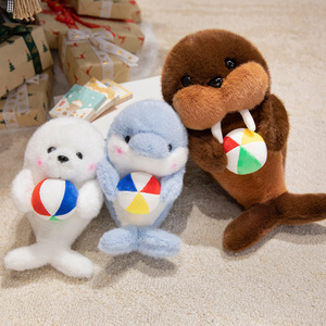 Peluche Animale Marine Douce et Mignonne (Dauphin, Lion Marin, Phoque) de 25/35/45 cm, Jouet en Peluche pour Bébés et Garçons, Cadeau - Product Image 5
