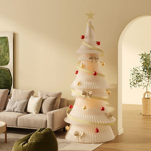 H235cm Sinh Thái Thân Thiện Gấp Giấy Giáng Sinh Trang Trí Cây Lớn Xmas <span class=keywords><strong>Tree</strong></span> Cho Cửa Hàng Trung Tâm Mua Sắm - Product Image 2
