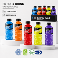 Bebida Energética Deportiva con Bajo Contenido de Azúcar y Electrolitos, Directo de Fábrica, OEM ODM, Botella PET de 350ml 500ml 600ml, Marca Privada