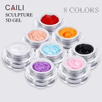 Beautilux Vente en gros Sculpture créative 5D Pâte à modeler Gomme Soak Off Gel Nail Modeling Gel Sculpture Nail Gel acrylique Soild