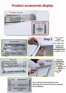 โต๊ะทำงานครั<span class=keywords><strong>ว</strong></span>เชิงพาณิชย์ SY ทนการกัดกร่อน พร้อมท็อปสแตนเลสแบบสองชั้น รองรับน้ำหนักได้ 800 กก./ตร.ม. - Product Image 5