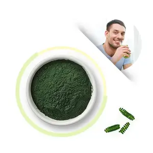 Poudre de spiruline en vrac d'approvisionnement d'usine OEM poudre de chlorella de spiruline de qualité alimentaire biologique