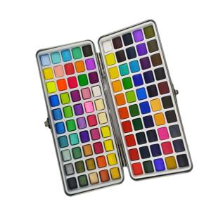 Ensemble de peinture à l'eau de qualité supérieure, 100 couleurs assorties, peinture à l'eau solide pour le dessin artistique, la peinture pour enfants - Product Image 1