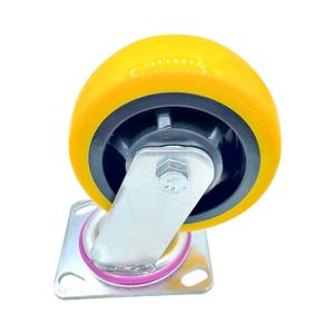 Fábrica Fornecer Diretamente 4 5 6 8 Polegada Roda Rodízio Giratório Duplo Freio Pu Castor Mid Heavy Duty <span class=keywords><strong>Caster</strong></span> 100-500kg para Trolley - Product Image 2