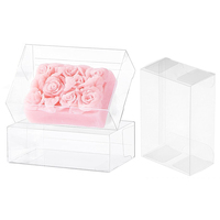 Boîtes cadeaux en plastique PVC transparentes pliables en PET pour savon