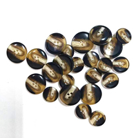 Kancing mantel resin kelas atas kustom terbaru dengan pola bunga rotan, empat lubang.