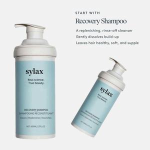 Shampooing réparateur sans sulfate, contient de la kératine, répare les cheveux abîmés, restaure la brillance, réduit les frisottis, Sylax 500 ml - Product Image 5