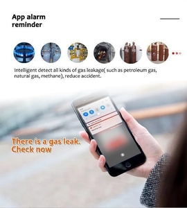 Tuya App Control remoto WiFi Detector de fugas de <span class=keywords><strong>Gas</strong></span> líquido para sistema de seguridad del hogar Detector de fugas de <span class=keywords><strong>Gas</strong></span> de cocina inteligente <span class=keywords><strong>Gas</strong></span> Natural LPG - Product Image 5