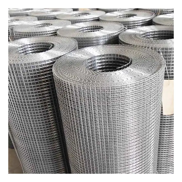 Factory sale 8 gauge 10 gauge welded steel wire mesh 2x2 inch welded wire mesh roll for fence