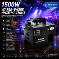 Machine à fumée DJ 1500W avec chauffe rapide, ventilateur silencieux, à base d'eau, grand générateur de fumée pour concerts, événements, fêtes, spectacles