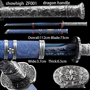 Fleur de prunier <span class=keywords><strong>Bleu</strong></span> Katana Épée Jouet <span class=keywords><strong>Bambou</strong></span> ZF001 - Product Image 2