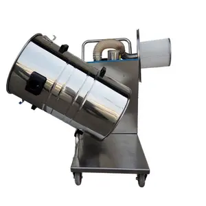 Mobile industrial vacuum cleaner 90L dust removal factory iron scrap welding slag filter is environmentally friendly durable