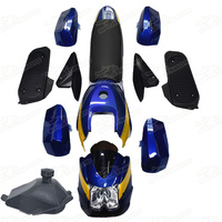 Kit de carénage d'aile en plastique avec pare-brise de phare 12v et siège de réservoir de carburant pour 49cc enfants Quad vélo Mini ATV enfant 4x4 roues