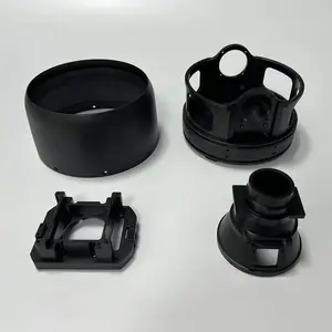 Factory Made Cnc Turning Parts Plastic Cover For Industrial/medical Equipment Component PEEK POM CNC Machined Part Black Surface