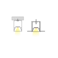 Profil en aluminium oblong de LED encastré ou suspendu pour l'éclairage d'intérieur 70*55mm