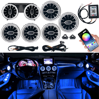 Kit de buses de ventilation à lumière ambiante LED pour Mercedes-Benz Classe C W205 15-21 GLC X253 15-22, contrôle par application