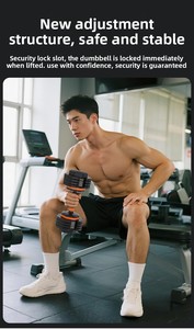ดั<span class=keywords><strong>ม</strong></span>เบลเหล็กเคลือบยางปรับน้ำหนักได้ ZKM สำหรับผู้ชายออกกำลังกาย - Product Image 3