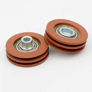 Polea de cuerda KONE de doble ranura para puerta de ascensor, modelo redondo de metal - Product Image 4