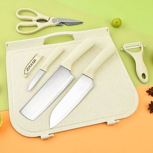 Juego de Tablas de Cortar de Plástico de Alta Calidad, 6 Piezas, Tabla de Cortar de Cocina de Plástico PP al por Mayor con Juego de Cuchillos - Product Image 3