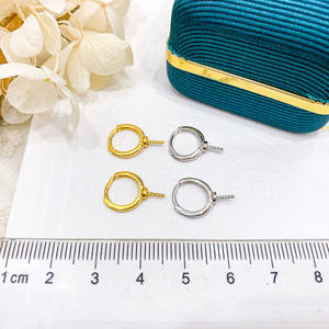 S925 <b>Silver</b> DIY Pearl Accessories Crown <b>Silver</b> Jewelry <b>Earrings</b> Empty Bracket 8-11mm Beads for Fashion <b>Stud</b> Accessory Creations - Product Image 3