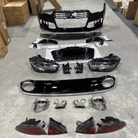Kit carrosserie avant style RS7 pour Audi A7 C7 C7.5 S7 2009-2018, avec calandre nid d'abeille, ACC et PDC, pour mise à niveau et lifting A7 S7