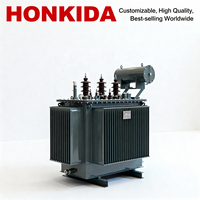 Transformateur immergé dans l'huile triphasé Shandong Honkida SZ9 225KV/33KV 400V/230V pour projet hydroélectrique