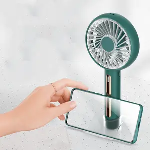 New product light green summer cooling electrical rechargeable portable usb mini fan