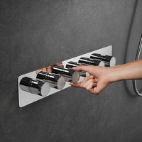 Ensemble de douche intelligent thermostatique à 3 Led, conception musicale luxueuse, nouveaux produits 2023