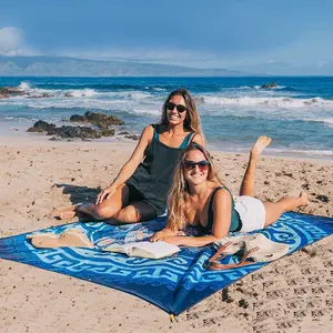 Serviette de plage personnalisée, tapis de plage étanche au sable, serviettes de plage imperméables avec impression personnalisée du logo