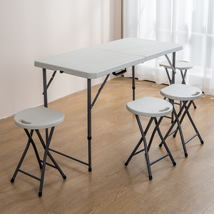 Mesa Plegable Rectangular Moderna de 6 Pies, Blanca, de Plástico, Ajustable, para Camping, Hotel, Comedor, Almacenamiento Industrial, Venta al Por Mayor - Product Image 5