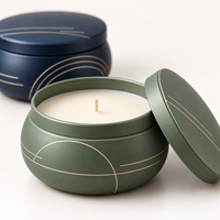 Mini bougies de soja de luxe Ensemble de cadeaux souvenirs Marque privée personnalisée Cadeaux parfumés de retour d'anniversaire pour les barres de fête des pères Diwali