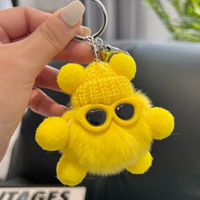 Porte-clés en gros pas chers, adorables, en forme de chiot, animaux mignons, porte-clés en peluche, porte-clés en métal, porte-clés de voiture, Llaveros