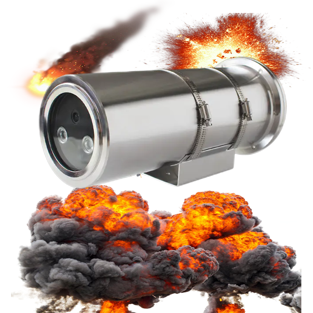 IP68 Wholesale Security Cameras With IR 304/316 Stainless Steel Explosion Proof Camera Waterproof Industrial Ex-proof Camera
