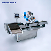 Machine d'étiquetage horizontale automatique UPK pour tubes souples, machine à étiqueter les tubes de baume à lèvres, 100 pièces/min, mini machine d'étiquetage pour flacons de 10 ml