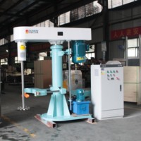 Homogénéisateur-distributeur automatique haute vitesse à levage hydraulique pour encres, revêtements et peintures, avec moteur AC, écologique et haute productivité
