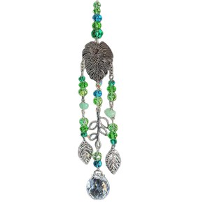Attrape-soleil transfrontalier en cristal blanc, motif déesse de la lune, avec pendentif carillon éolien à effets de lumière et d'ombre, formes géométriques, ornement suspendu pour voiture et maison - Product Image 5