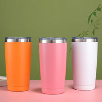 Nouvelle tasse isotherme Bingba 20oz en acier inoxydable 304, portable pour voiture et extérieur, avec isolation thermique