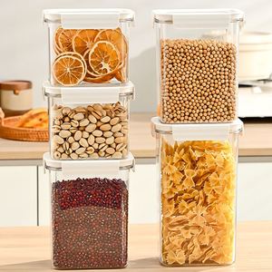 Bulk Supply Transparent Plastic Sealed Canisters Food Grade Thick <b>Storage</b> <b>Boxes</b> Eco-Friendly <b>Stackable</b> Kitchen Cereal Snack - Product Image 3