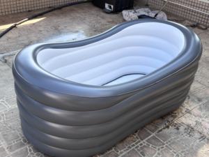 Venta Directa de Fábrica Bañera SPA Inflable de PVC para Adultos de Tamaño Pequeño Piscina Ovalada Fácil de Inflar para Natación y Ducha al Aire Libre - Product Image 2