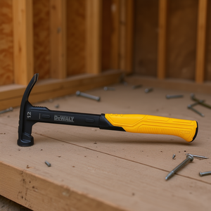 For Professional Grade Heavy-Duty Claw <b>Hammer</b> 12 Oz Steel Head with Yellow Grip for Framing and General Use - Product Image 3