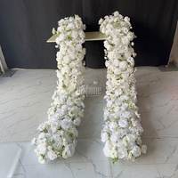 Guirlande de fleurs de mariage 5D de haute qualité MSFAME, fleurs sauvages au toucher réel, lilas violet, chemin de table fleuri