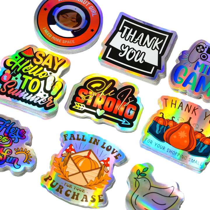 Custom Waterproof Vinyl Stickers Die Cut Logo Label Sticker Self ...