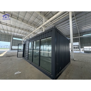 Tienda Prefabricada Móvil de Acero, Cafetería Prefabricada de 40 pies/20 pies, Casa Contenedor Modular Impermeable, Desmontable, para Exteriores - Product Image 5