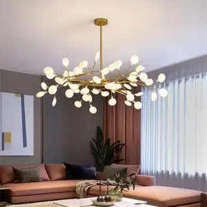 Lampe de chambre à coucher moderne avec pendentif en plastique