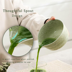 Shusen ชุดชามมัทฉะชาวเอเชียเป็นมิตรกับสิ่งแวดล้อมช้อนปัดชาไม้ไผ่ที่วางตะกร้อมือกล่องของขวัญ4ชิ้น - Product Image 3